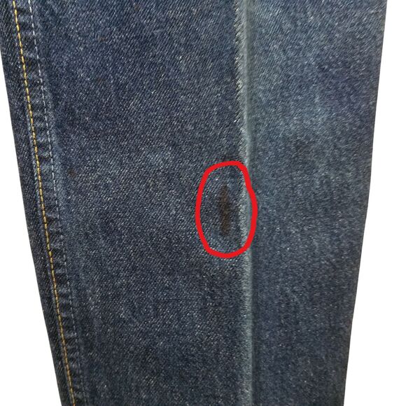 Levi’s 550 Jeans Men’s 34x31 Blue Relaxed Fit Denim *FLAWS* - Picture 6 of 9